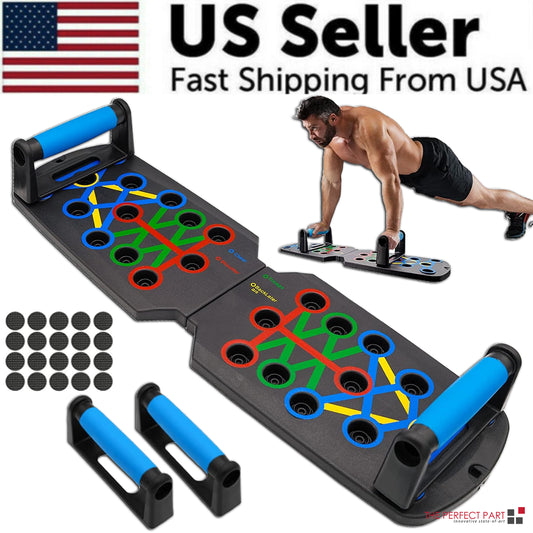 28 in 1 Push up Rack Board System Fitness Workout Train Home Gym Exercise Stands